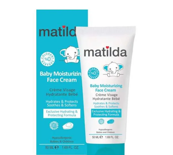 کرم مرطوب کننده صورت کودک ماتیلدا (Matilda) مدل Moisturizing حجم 50 میلی لیتر