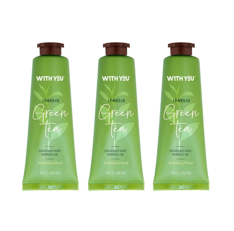 کرم مرطوب کننده ویت یو مدل Green Tea حجم 50 میلی لیتر مجموعه 3 عددی