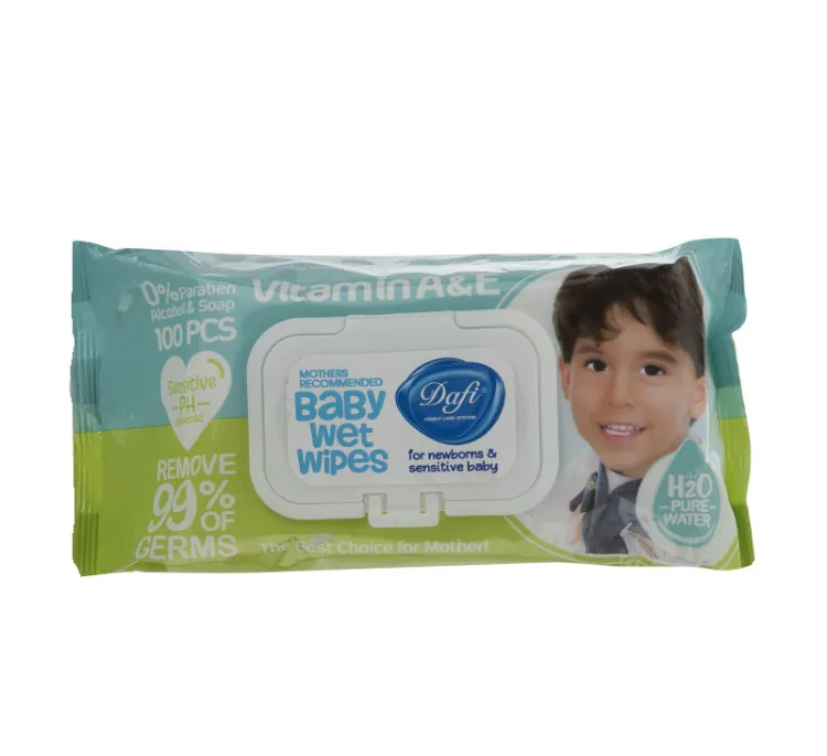 دستمال مرطوب کودک دافی مدل SENSETIVE بسته 100 عددی