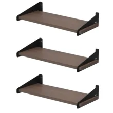 شلف دیواری دینیال مدل شیاردار کد DN4015 مجموعه سه عددی