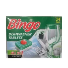 قرص ماشین ظرفشویی بینگو مدل All in 1 بسته 24 عددی