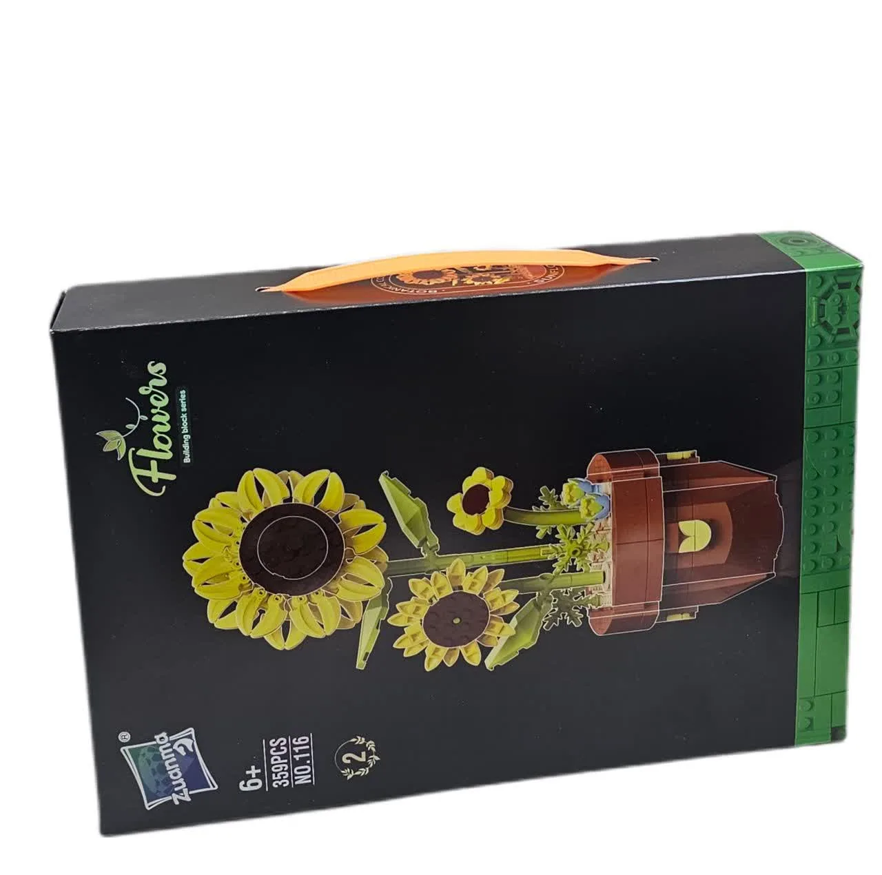 ساختنی 359 تکه ناب سل مدل گل آفتاب گردان 359PCS FLOWERS BUILDING BLOCK SERIES NO.116