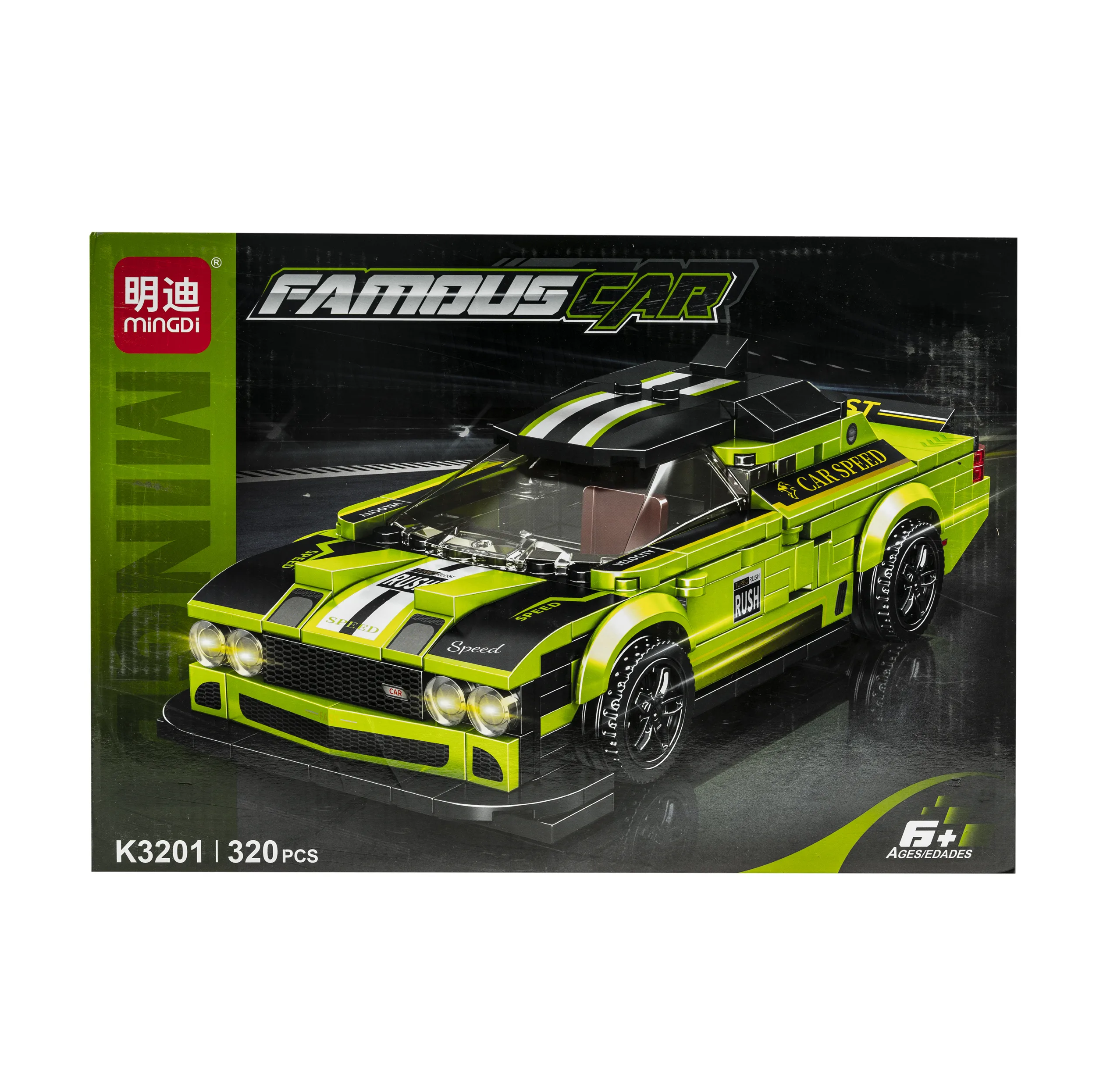 ساختنی 320 تکه مینگدی مدل FAMOUS CAR کد K-3201