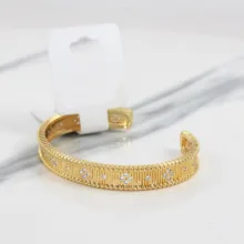 دستبند النگویی زنانه مدل گل کد AAD998