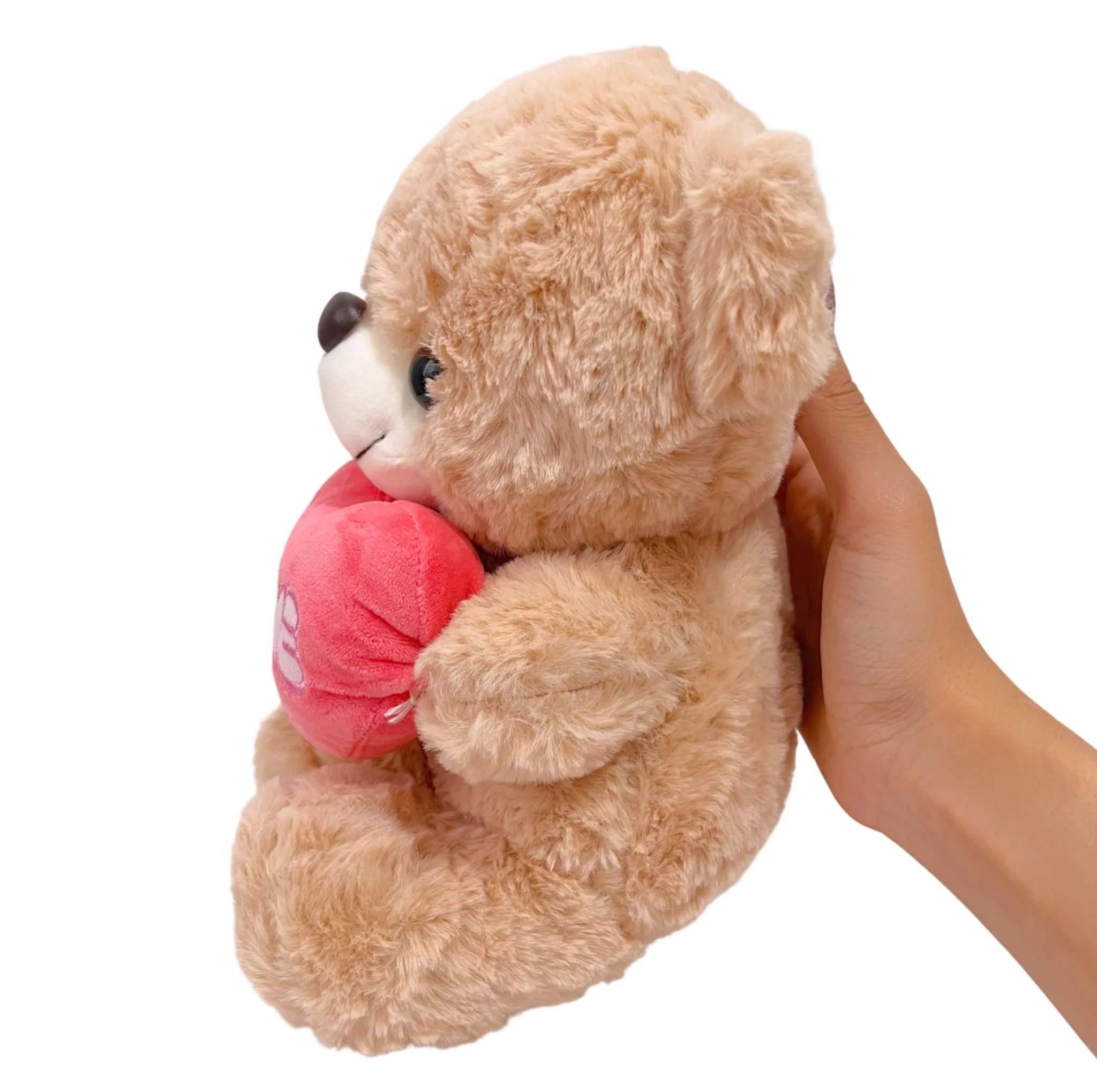 عروسک مدل خرس طرح قلبی کد A037 ارتفاع 30 سانتی متر