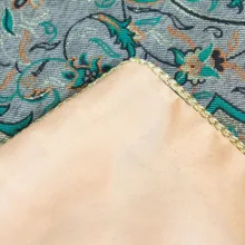 رومیزی ترمه نگین خاتم طرح شاه عباسی یزد کد ya90242101