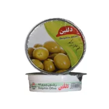 زیتون پرورده ویژه دلفین - 75گرم بسته 12عددی
