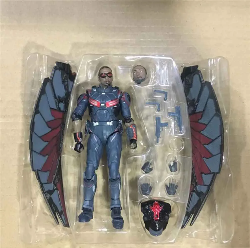 اکشن فیگور مدل فالکون طرح Falcon Avengers Infinity War SHF ارتفاع 15 سانتیمتر