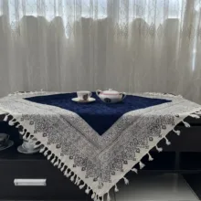 رومیزی مخمل مدل 100-100