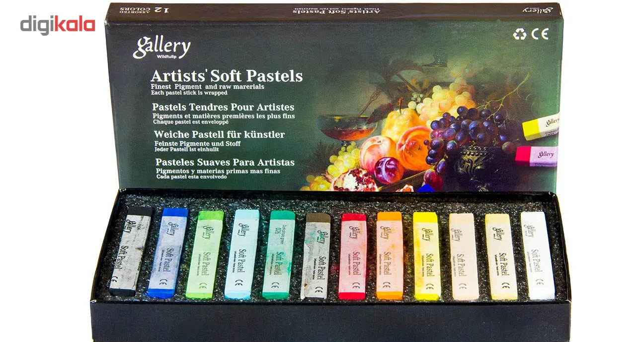پاستل گچی 12 رنگ وایلد تولیپ مدل Gallery