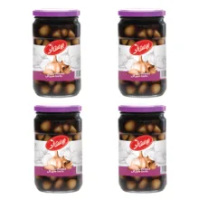 ترشی سیرگل بیدستان 670 گرم کد 04 بسته چهار عددی