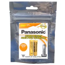 باتری نیم قلمی قابل شارژ تلفن بی سیم پاناسونیک مدل Ni-MH/HHR-55AAAB بسته دو عددی