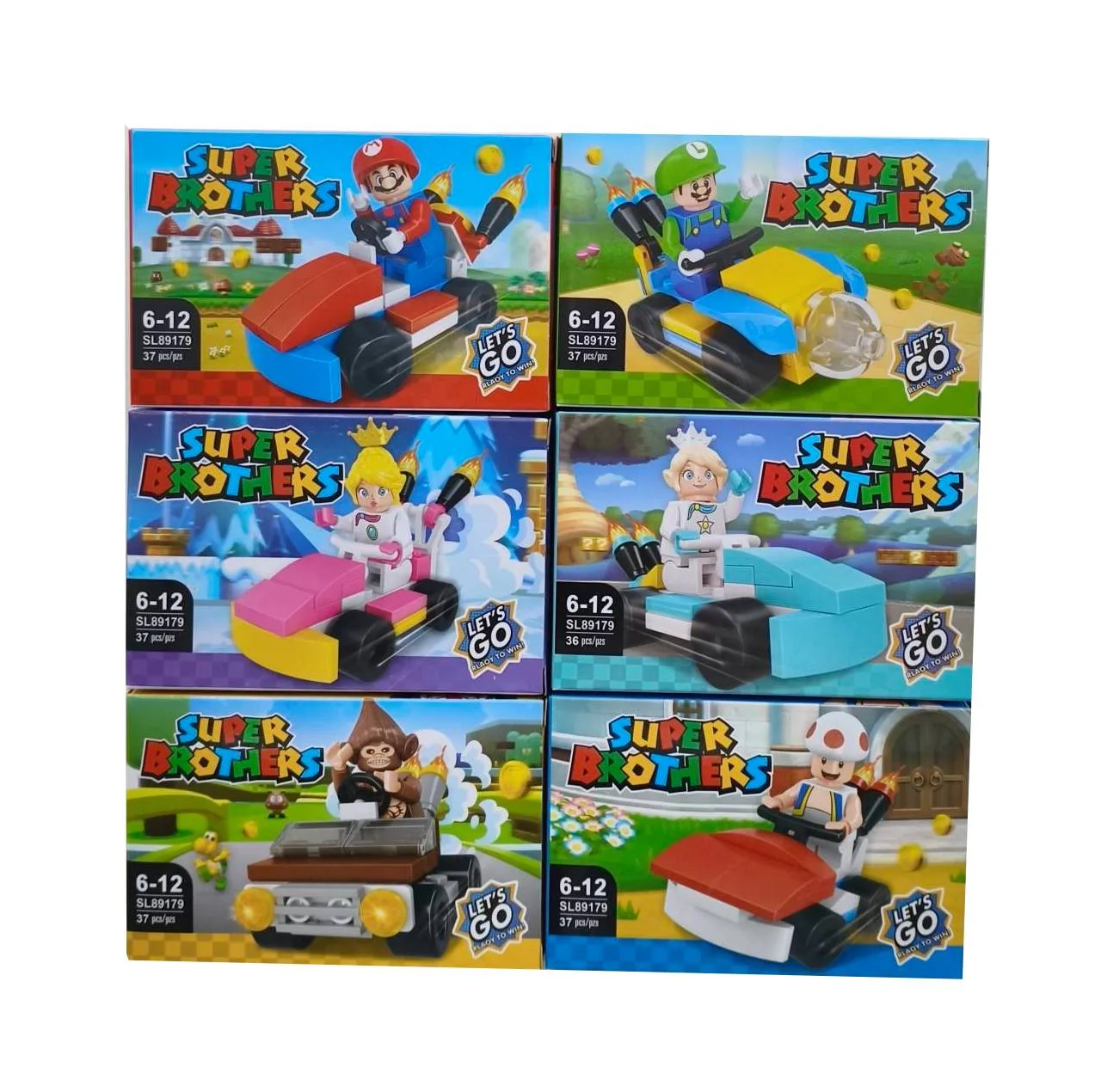 ساختنی 221 تکه مدل SUPER BROTHERS کد SL89719A مجموعه 6 عددی