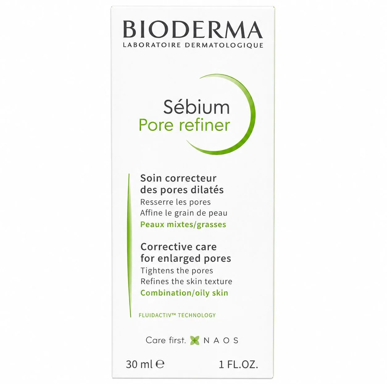 کرم کوچک کننده منافذ باز پوست بایودرما مدل Sébium Pore Refiner مناسب برای پوست چرب حجم 30 میلی لیتر