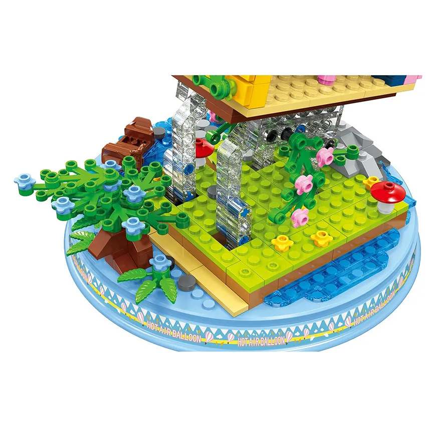 ساختنی 998 تکه مدل چراغدار طرح خانه بادکنکی کد 55039