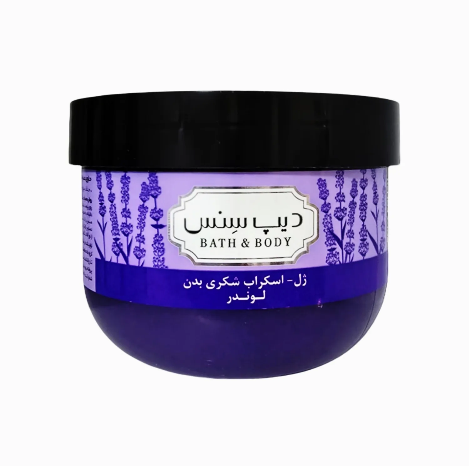 ژل اسکراب بدن دیپ سنس مدل لوندر مناسب برای انوع پوست حجم 250 میلی لیتر