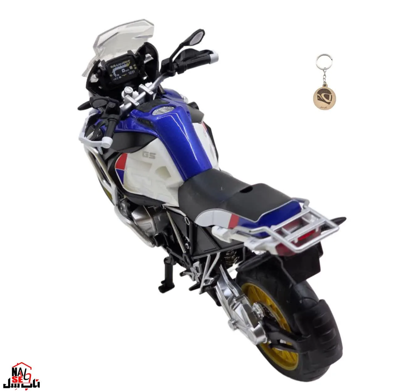 ماکت موتور ناب سل مدل بی ام و فلزی BMW R1250 GS به همراه جاسوییچی