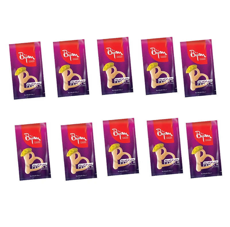 سس فرانسوی تک نفره بیژن - 20 گرم بسته 50 عددی