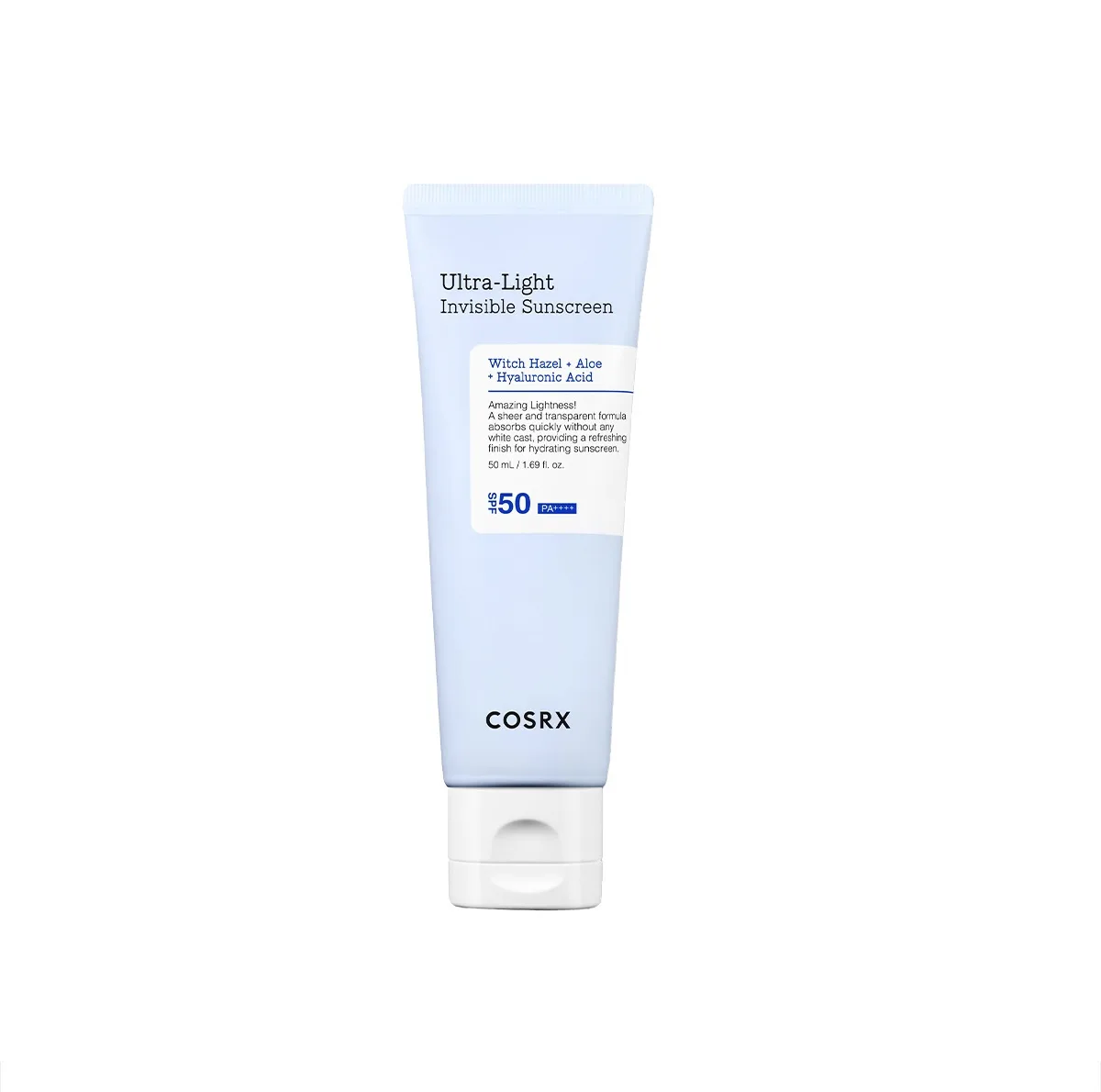 كرم ضدآفتاب بي رنگ دست و صورت کوزارکس SPF 50 مدل Ultra-Light محافظ UVA و UVB مناسب برای انواع پوست حجم 50 ميلی ليتر