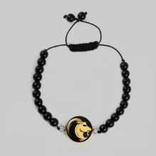 دستبند سنگی زنانه زرمان مدل نماد ماه دی کد CBM-O-B010