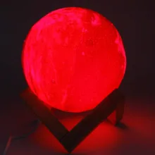 چراغ خواب طرح کره ماه مدل 3D Moon کد 004