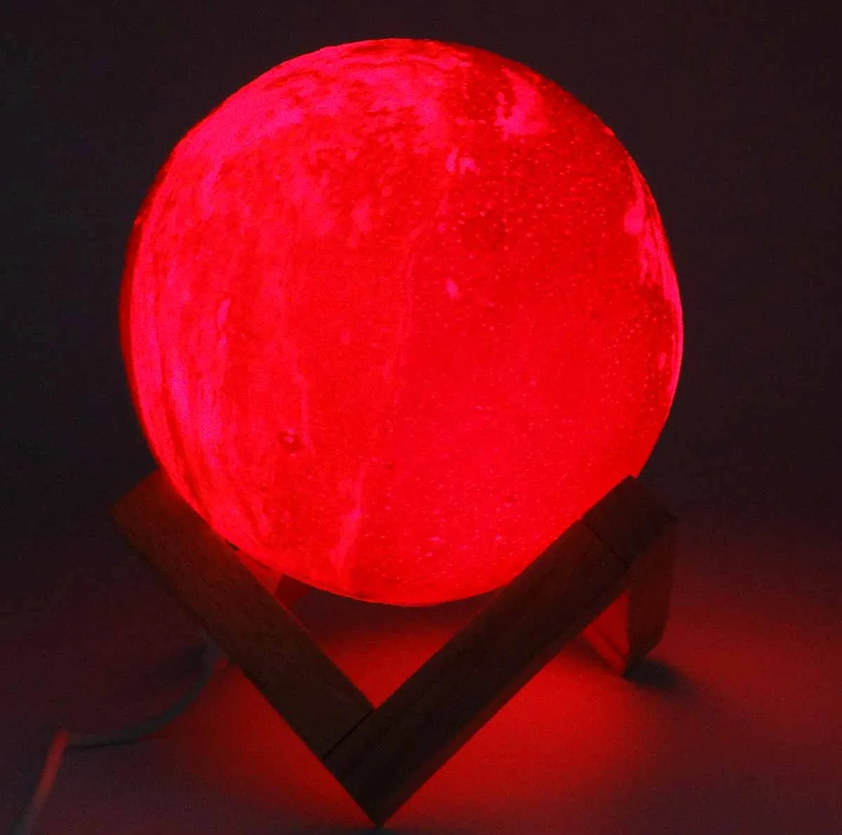 چراغ خواب طرح کره ماه مدل 3D Moon کد 004