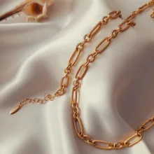 زنجیر زنانه ژوپینگ مدل حلقه ای درشت 3648