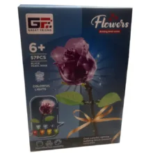 ساختنی 57 تکه گپ مدل گل روز سیاه کد 985-123