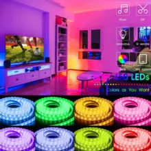 ریسه ال ای لومیز مدل SmartStrip-44key-40m bluetooth به همراه ریموت