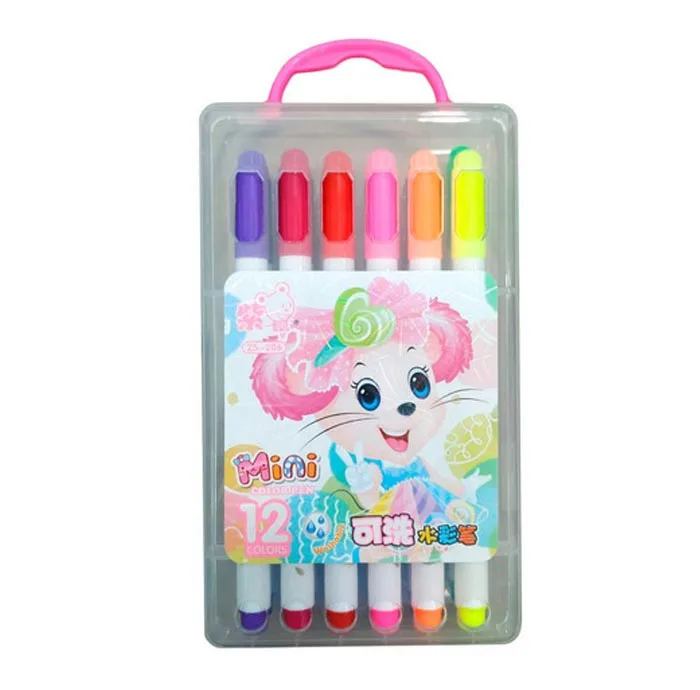 ماژیک رنگ آمیزی  12 رنگ مدل MiNi color pen  کد ZS-206