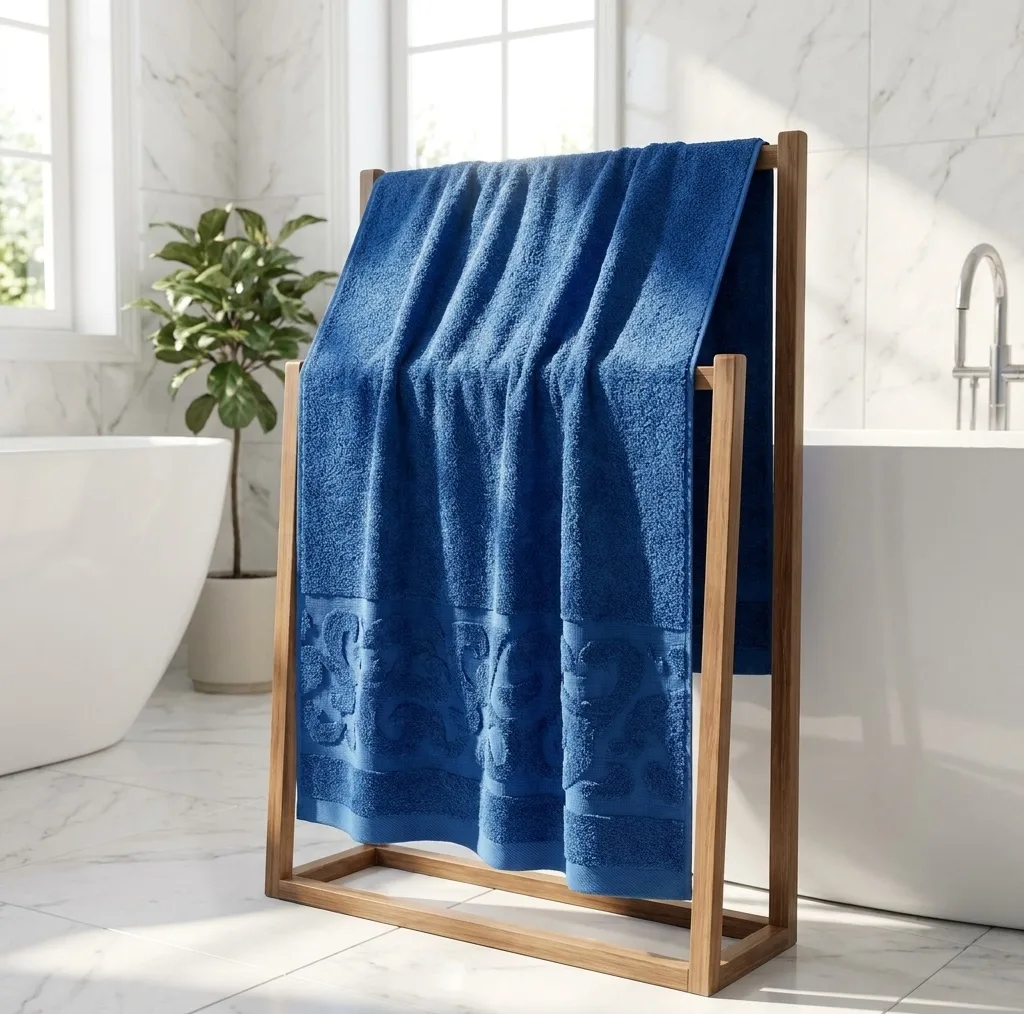 حوله حمام آذرریس تبریز طرح کاترین سایز 70×130 سانتی متر