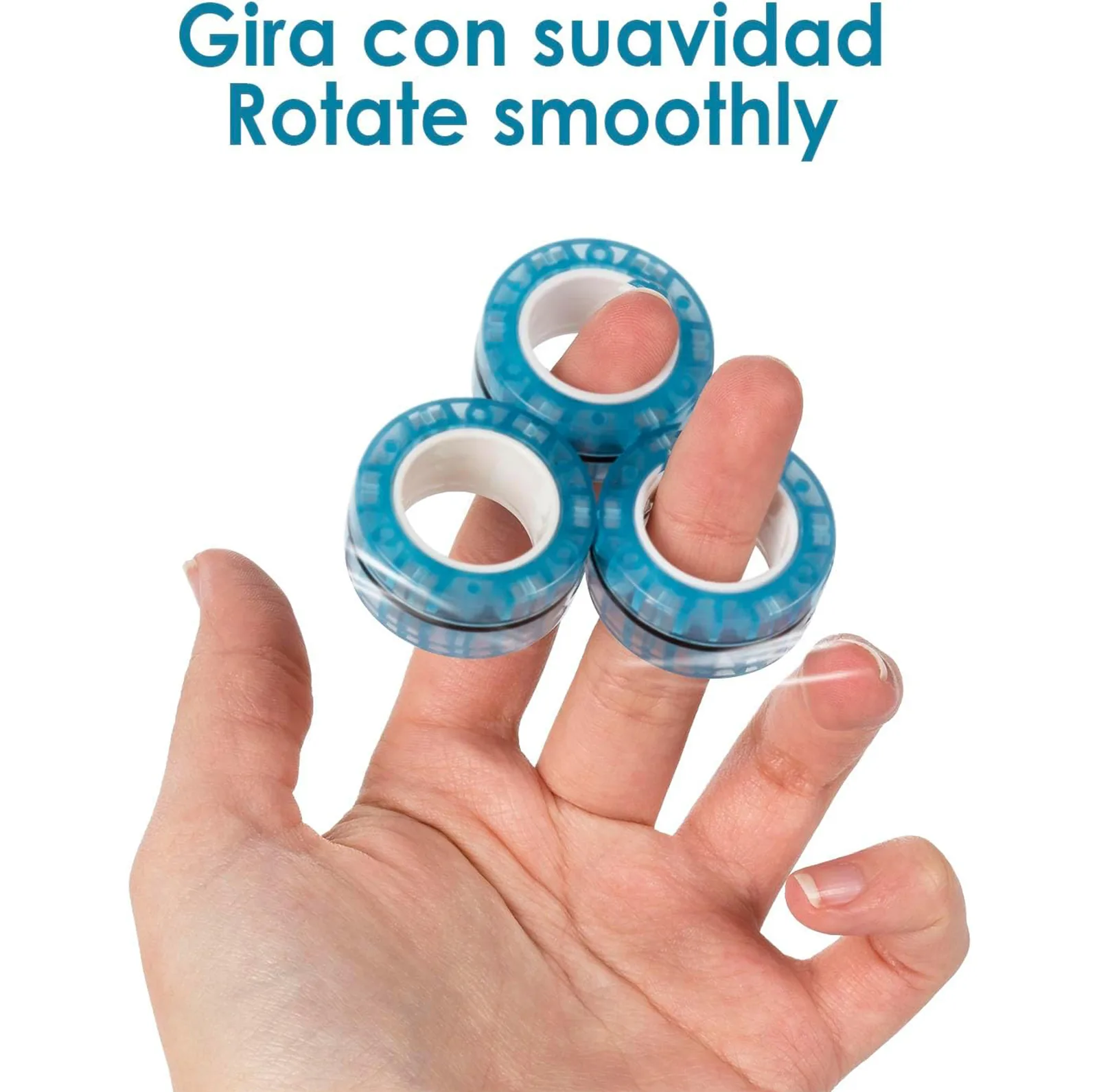 فیجت ضد استرس ریلایف مدل 300 Magnetic Ring طرح حلقه های مغناطیسی بسته 3 عددی