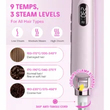 دستگاه اتو مو شیگلم مدل Sleek Chic Twist Kiss Flat Iron   با تکنولوژی ضد وز، برقی