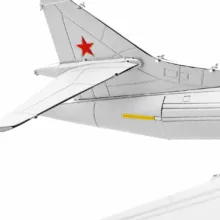 ساختنی  53 تکه پیسکول مدل TU-160 Bomber