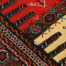 گلیم دستبافت دو متری مدل سفره کردی کد 4020476