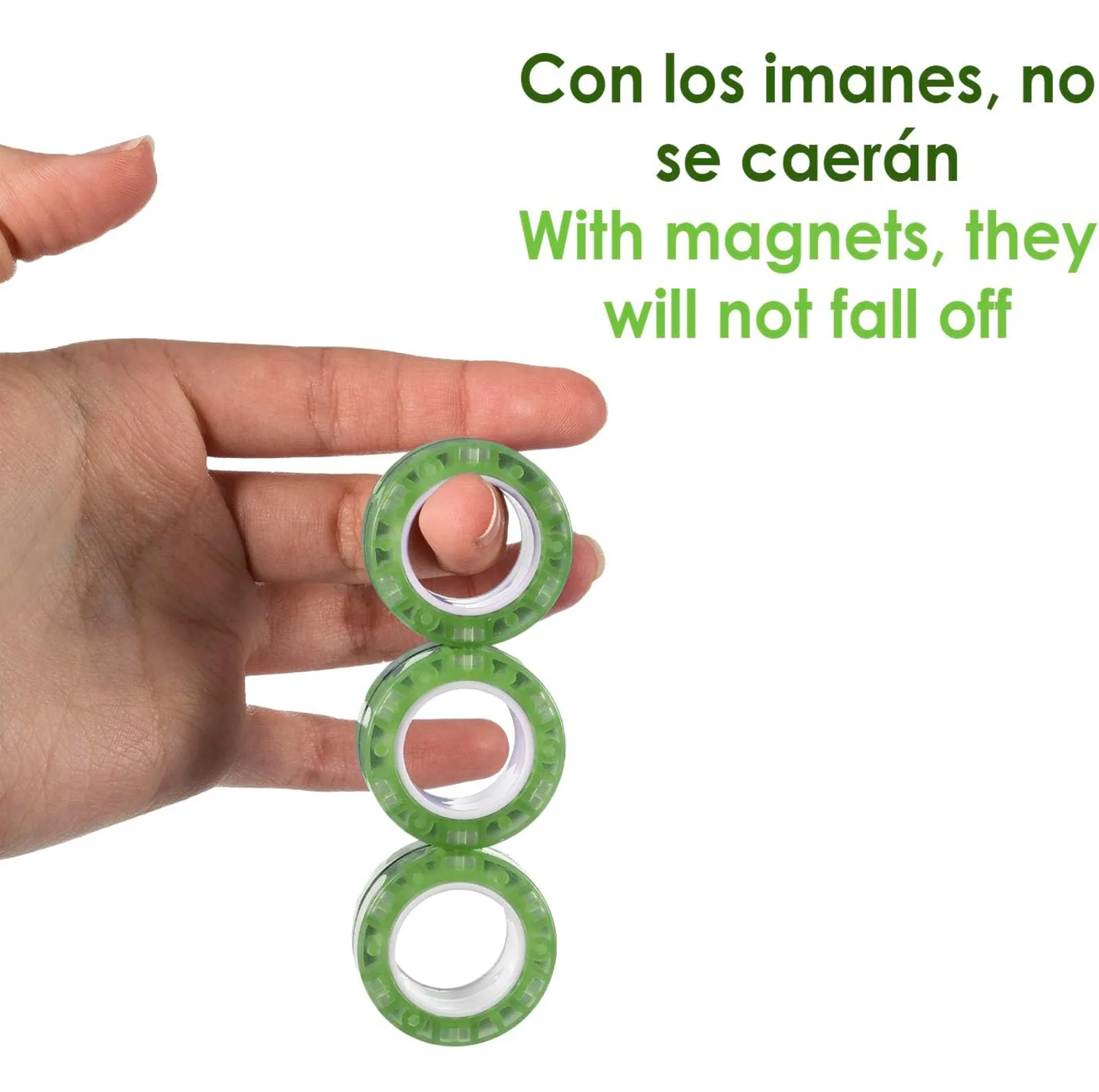 فیجت ضد استرس ریلایف مدل 200 Magnetic Ring طرح حلقه های مغناطیسی بسته ۳ عددی