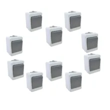 کلید تک پل صنعتی پارت الکتریک مدل P-B-10 بسته 10 عددی