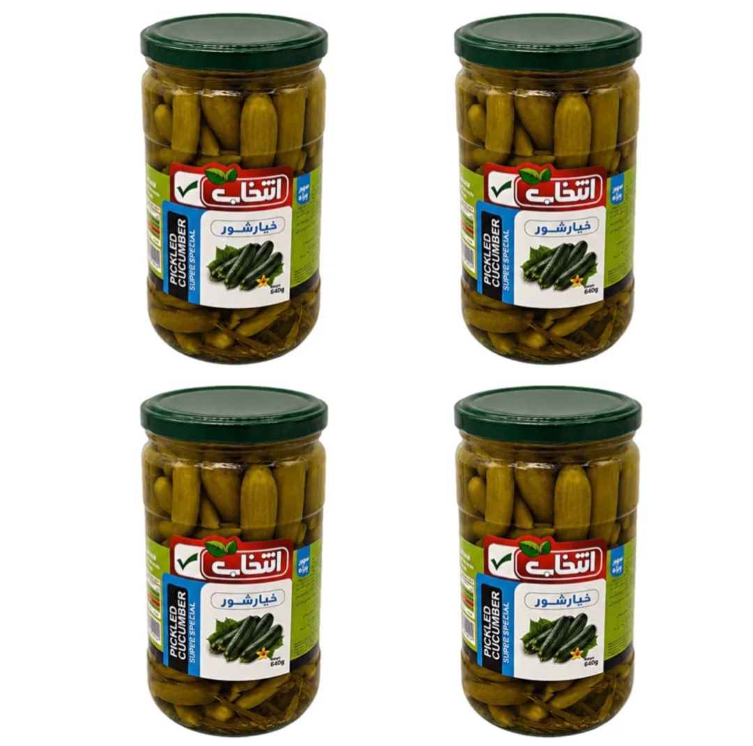 خیارشور سوپر ویژه انتخاب - 640 گرم بسته 4 عددی