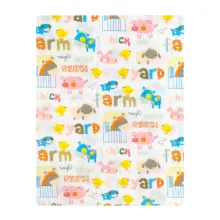 ملحفه فیلور کودک آدنو مدل Zoo کد FI13 سایز 100×150 سانتی متر
