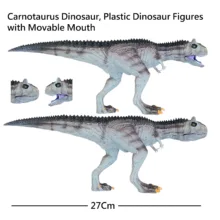 اکشن فیگور مدل دایناسور کارنوتوروس فک متحرک طرح CARNOTAURUS طول 27 سانتیمتر