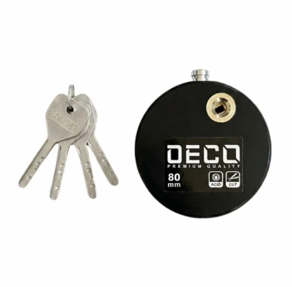 قفل کتابی گرد دکو مدل SH-PD80 سایز 80 میلی متر