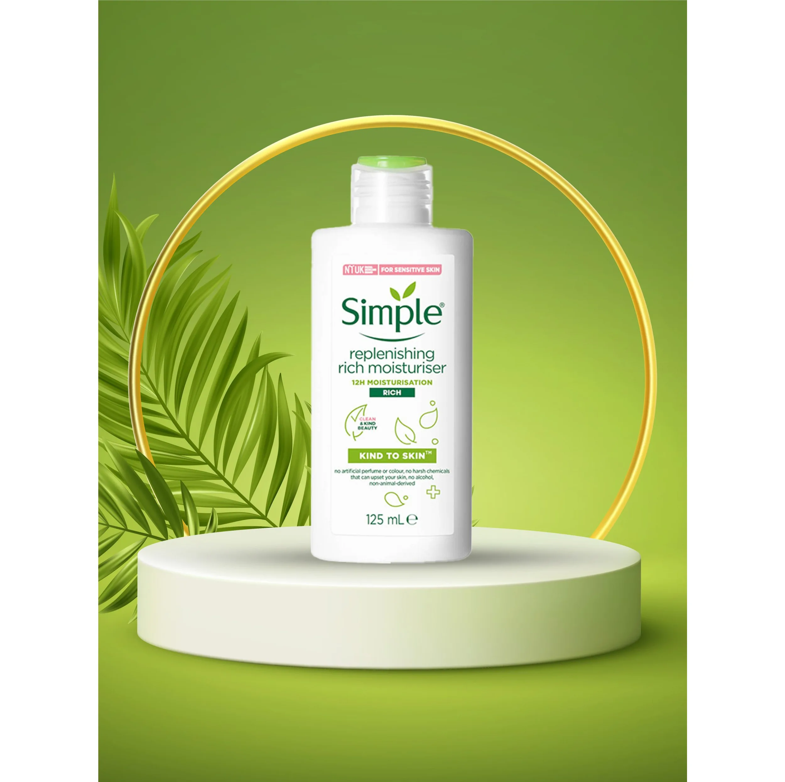 کرم آبرسان سیمپل مدل light حجم 125 میلیلیتر