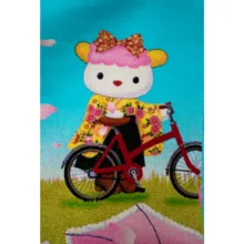 فرش ماشینی افرند طرح کودک کد 126
