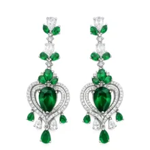گوشواره آویز زنانه کلیو مدل جواهری KYG017