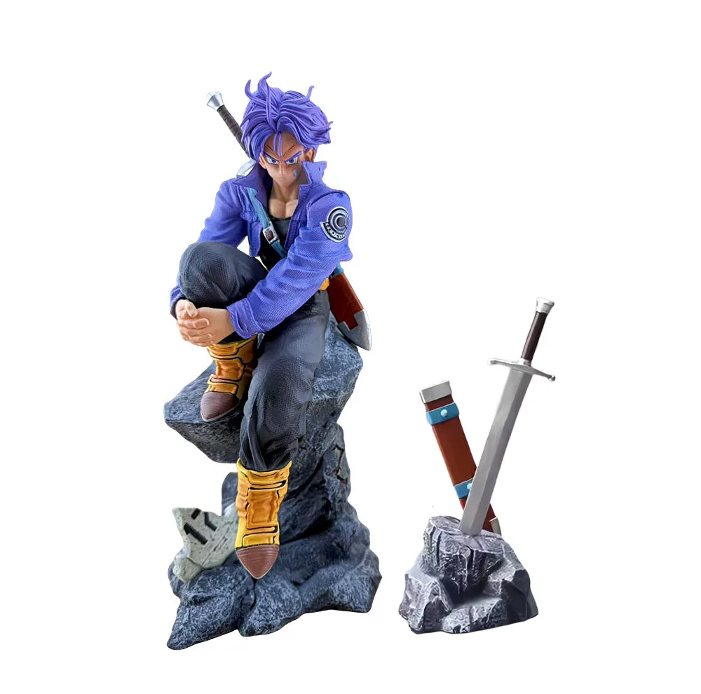فیگور مدل Future Trunks، مناسب بزرگسالان، با ارتفاع 27 سانتیمتر، بدنه ABS و بدون ویژگیهای حرکتی