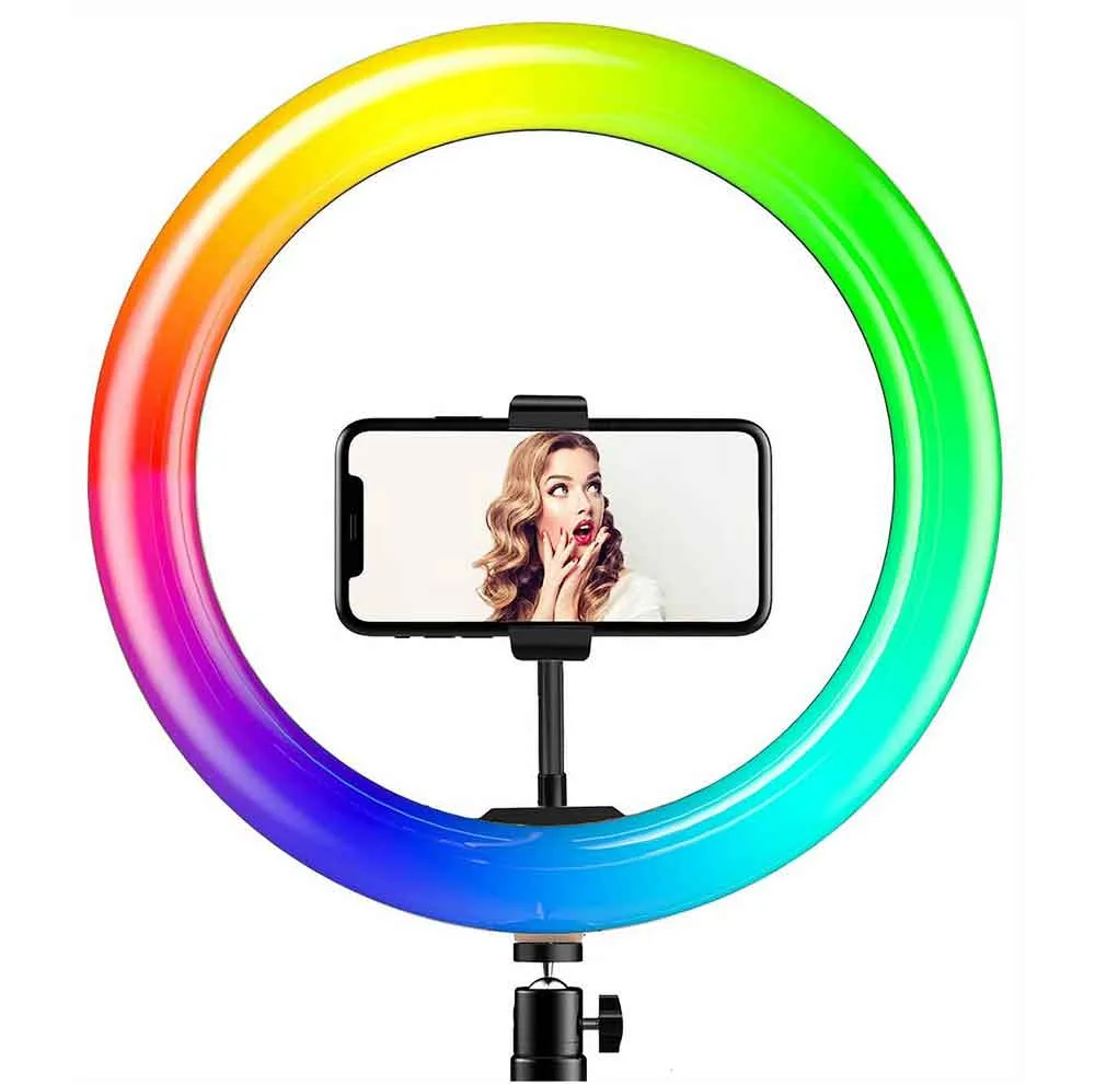 رینگ لایت مدل LJJ-26 RGB LED