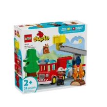 لگو 28 تکه سری DUPLO مدل Fire Truck with Hose and Firefighter کد 10473