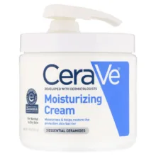 کرم آبرسان صورت، بدن سراوی مدل Moisturizing مناسب برای انواع پوست حجم 453 میلی‌لیتر