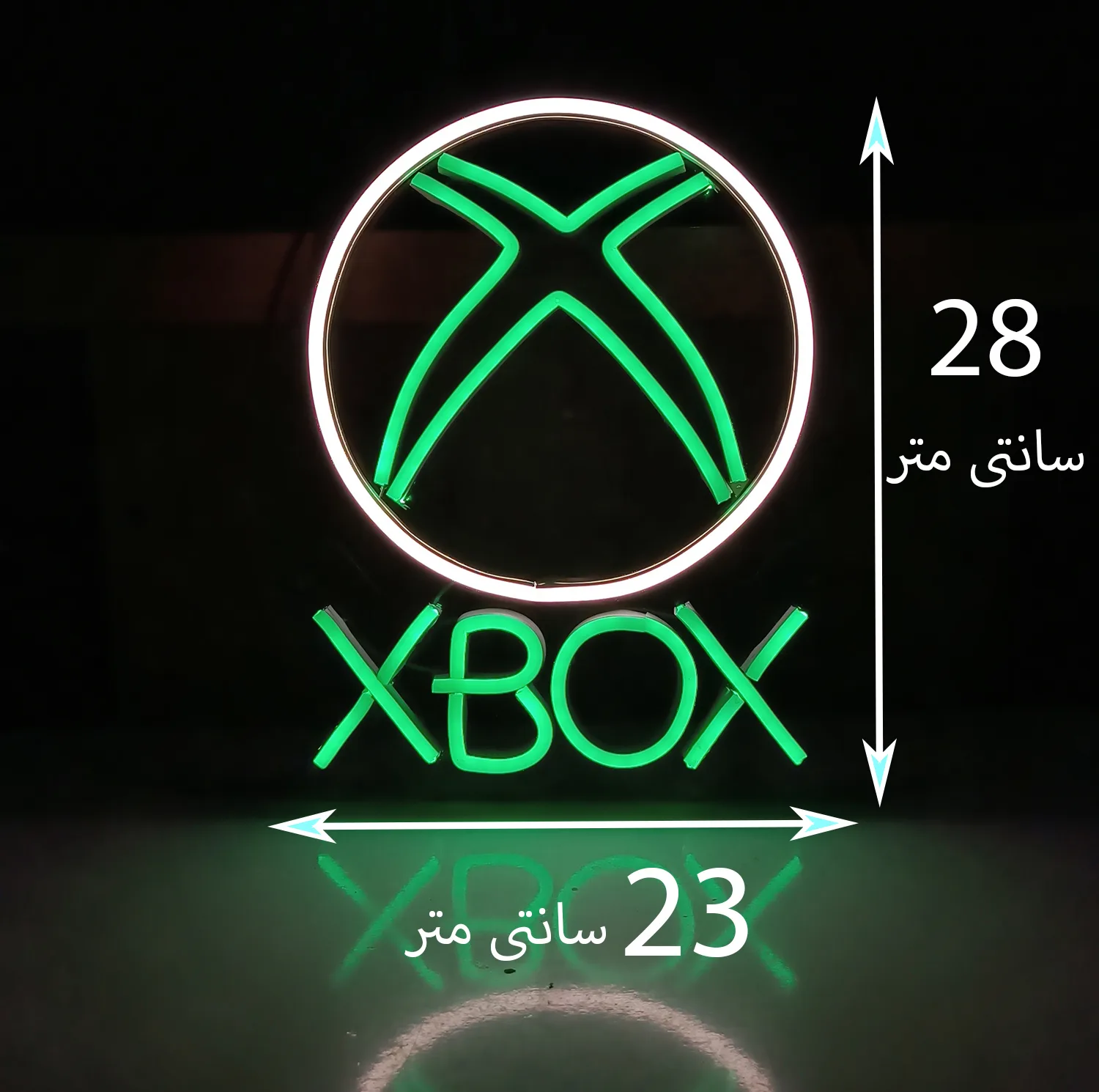 چراغ نئونی طرح XBOX کد XO2026