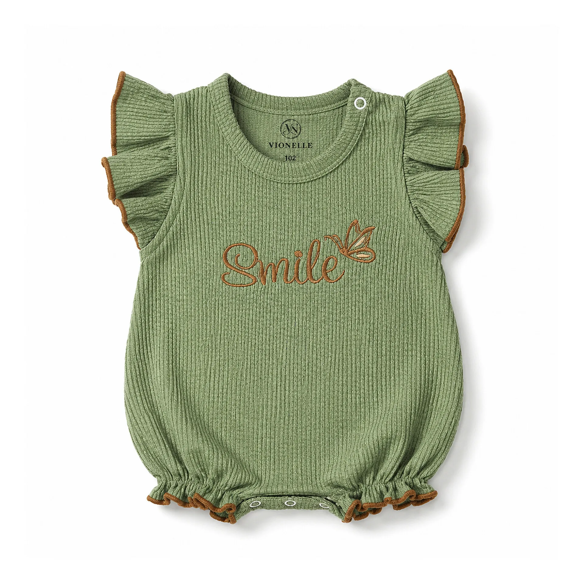 رامپر نوزادی ویونل مدل پنبه ای Smile